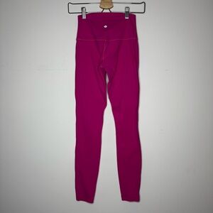 Sonic Pink Lululemon High Waisted Align Pant 28’